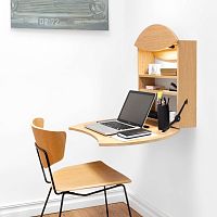 Workstation desk RINGwall-mountedcontemporaryplywood