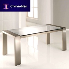 Contemporary table MODEL VISTA 150metalstainless steel baserectangular