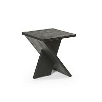 Contemporary side table Xwoodenwooden basesquare