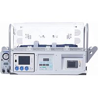 Neonatal transport incubator VOYAGERon casterswith monitor