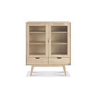 Classic display case KOLOwith legsglasswooden