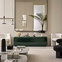 Contemporary sideboard ROMEOglossy lacquered woodmatte lacquered woodwith swing doors