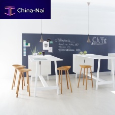 Contemporary high bar table DOCKSlaminatemetal baserectangular