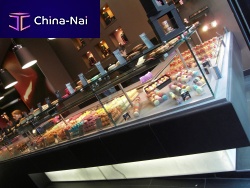 Counter refrigerated display case TRANSLUCENT MARBLE : TRANSLUCENT ONYXfor shopfor pastry shopsfor bakery