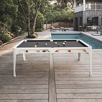 Outdoor pool table HYPHEN - WHITE contemporaryhomecommercial
