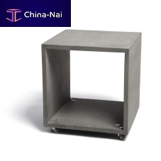Contemporary coffee table MENSA ROTAconcreterectangularon casters
