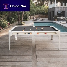 Outdoor pool table HYPHEN - WHITE contemporaryhomecommercial