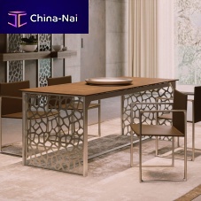 Contemporary table Orizzontewoodenglassceramic