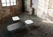 Contemporary coffee table lacquered woodsquarehome
