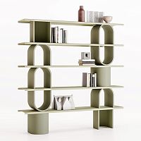 Free-standing bookcase LIBERA modularcontemporarylacquered wood