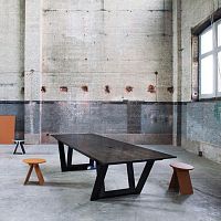 Contemporary table TA TICH woodenrectangularfolding