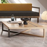 Scandinavian design coffee table SISUplywoodbirchbirch base