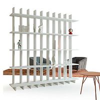 Free-standing bookcase Babelecontemporarylacquered woodash