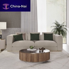 Contemporary coffee table plumwoodenmetalmarble