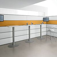 Contemporary high bar table metalsquarecommercial