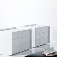 Contemporary chest of drawers TRAYwengelacquered woodwith drawer