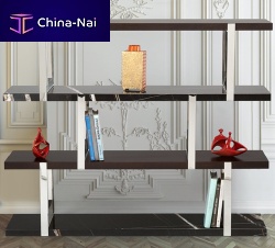 Contemporary shelf ELBAwoodenmetalstone