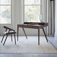 Contemporary secretary desk KATAKANAAmerican walnutleather