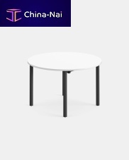 Contemporary table TIMO DMDFmelaminesteel base