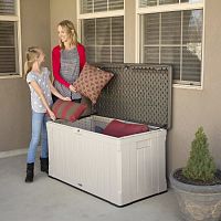 High-density polyethylene (HDPE) storage box 60186with lid