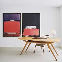 Free-standing desk Mr. Notecontemporarysolid woodplywood