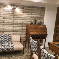 Traditional secretary desk LIPIKAsolid woodteakwith storage