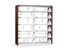 High bookcase contemporarymetalmelamine