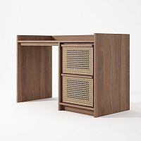 Free-standing desk RT03contemporaryteakwhite oak