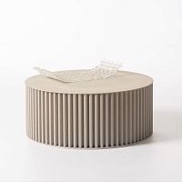 Contemporary coffee table HERCLINOaluminummetal baseround