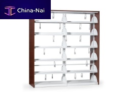 High bookcase contemporarymetalmelamine