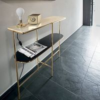 Contemporary sideboard table PUROwoodenglassceramic
