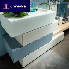 Contemporary chest of drawers QUADRAlacquered woodmodularnot specified