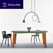 Contemporary table Aronteashlacquered MDFmarble