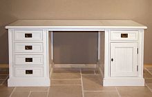 Traditional desk CAMBRIDGEwoodenpanel end
