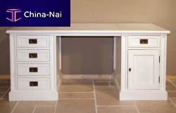 Traditional desk CAMBRIDGEwoodenpanel end