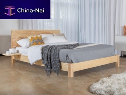 Double bed LOW KENSINGTONcontemporarywith headboardwith integrated bedside table