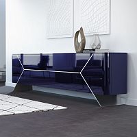Contemporary sideboard XFORManodized aluminumglasscarbon fiber