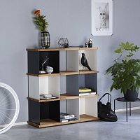 Wall-mounted shelf YU SET 3contemporaryoakMDF