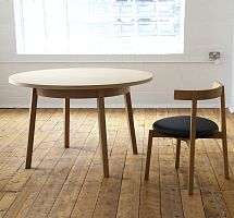 Contemporary dining table OKI-NAMIwoodenroundhome
