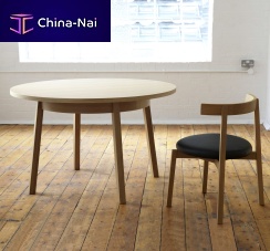 Contemporary dining table OKI-NAMIwoodenroundhome