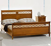 Double bed BS09traditionalwith headboardsolid wood