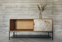 Contemporary sideboard RICH LP KUNIS BRESCIAbamboomarblefor hotel