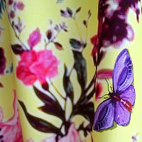 Upholstery fabric BUTTERFLY BLURRfloral patterncotton