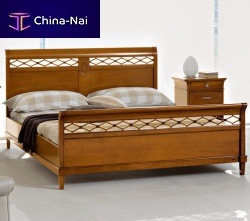 Double bed BS09traditionalwith headboardsolid wood