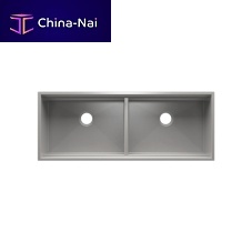 Double kitchen sink SMARTSTATION 005472with drainboardstainless steelundermount