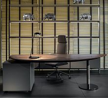 Free-standing desk S100contemporarywoodenstraight