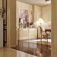 Traditional sideboard ROMElacquered woodwhite