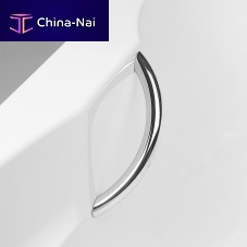 Chrome-plated brass grab bar 7504curvedsurface-mountedcommercial