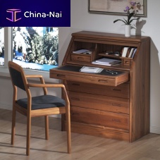 Scandinavian style secretary desk 1156Mteakwith storagewith shelf