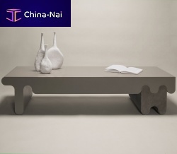 Contemporary coffee table Ossicle leatherleather baserectangular